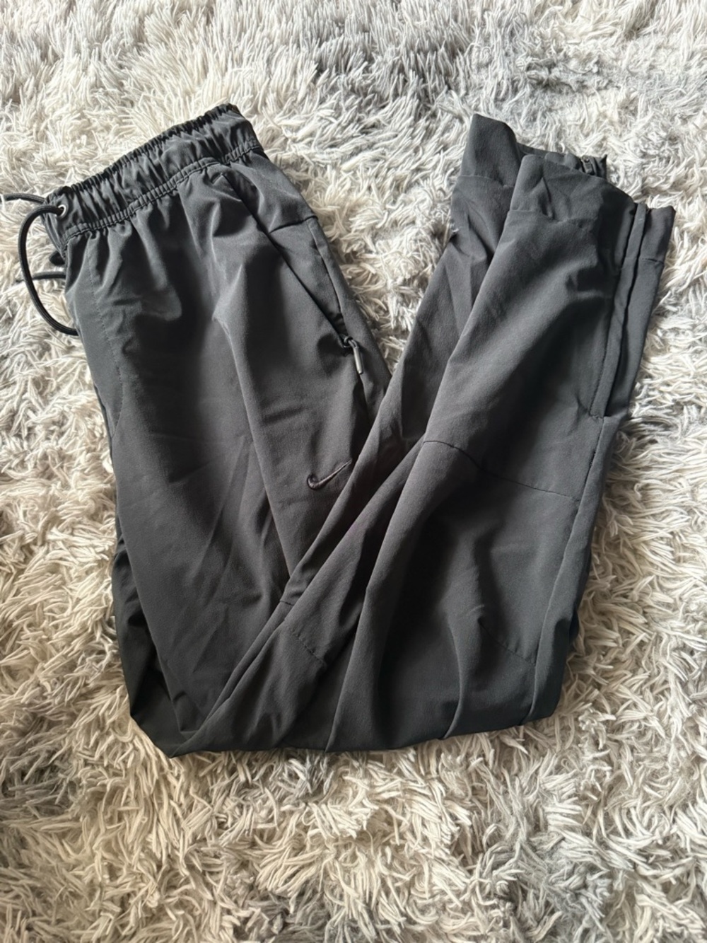 Nike Black Women's Track Joggers with Drawstring Waist